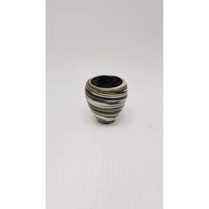 Vintage Desert Sands, Pottery Vase, Vintage Swirl, Southwestern Decor, 3-1/2"